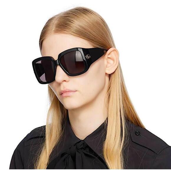NWT Gucci GG1402S-001 Black Oversized 55mm Sunglasses main image 5